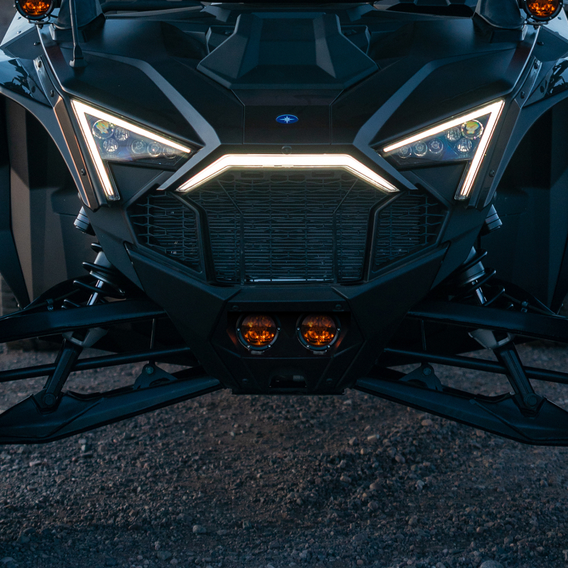 Polaris Pro R Revolve Pod Lights - Grille - Rigid Industries - 360-Series Amber PRO Grille Kit - Amber - `17-`27